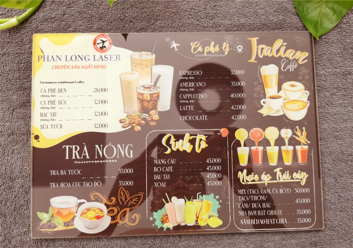 In menu mica fomex giá rẻ Hà Nội năm 2025 – Giải pháp tiết kiệm chi phí mà vẫn thẩm mỹ cao 1 In menu mica fomex giá rẻ Hà Nội