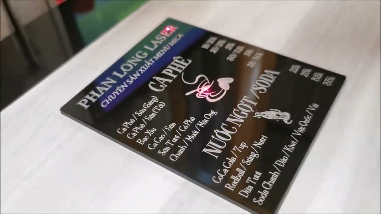 In menu mica fomex giá rẻ Hà Nội năm 2025 – Giải pháp tiết kiệm chi phí mà vẫn thẩm mỹ cao 3 In menu mica fomex giá rẻ Hà Nội