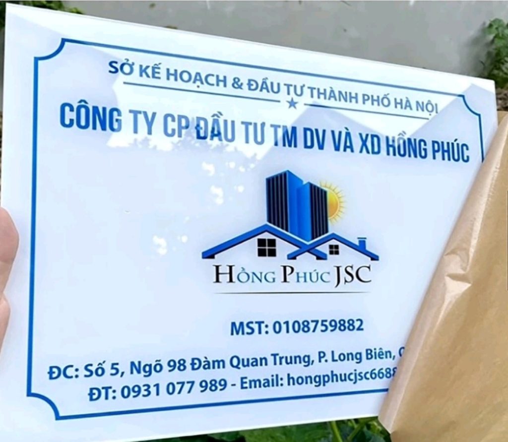 In mica theo yêu cầu giá rẻ Hải Phòng – Đáp ứng mọi nhu cầu quảng cáo và trang trí năm 2025 6 In mica theo yêu cầu giá rẻ Hải Phòng