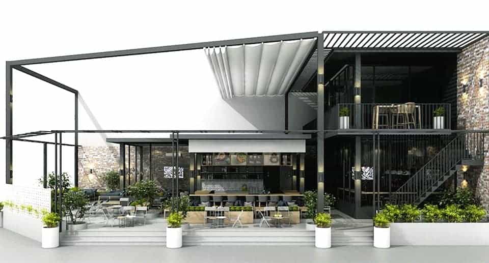 Quán cafe khung thép tiền chế Quảng Bình – Xu hướng thiết kế hiện đại năm 2025 1 Quán cafe khung thép tiền chế Quảng Bình