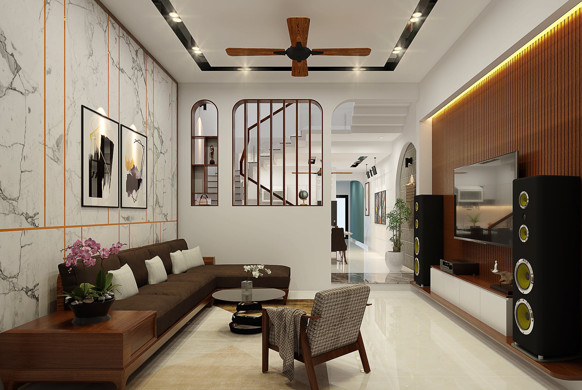 Mô tả: Oha Decor với đội ngũ chuyên nghiệp, sáng tạo cho thi công nội thất trọn gói Quảng Ngãi thi công nội thất trọn gói nhà phố Quảng Ngãi