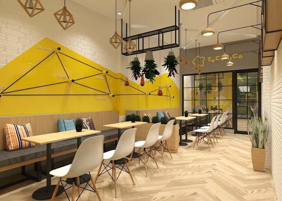 Thi Công Quán Trà Sữa Tại Hà Nội: Bí Quyết Sở Hữu Không Gian Hút Khách Cùng Oha Decor