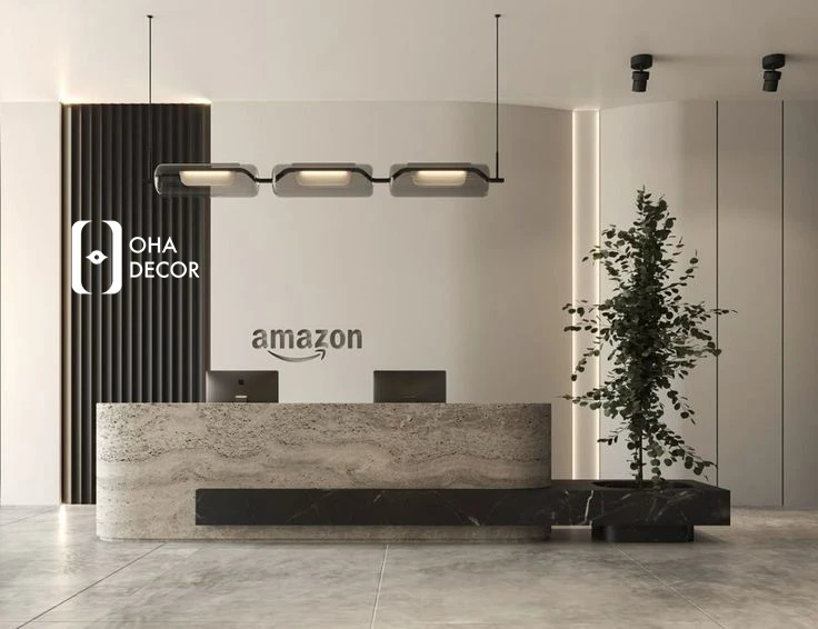 Thi công quầy lễ tân