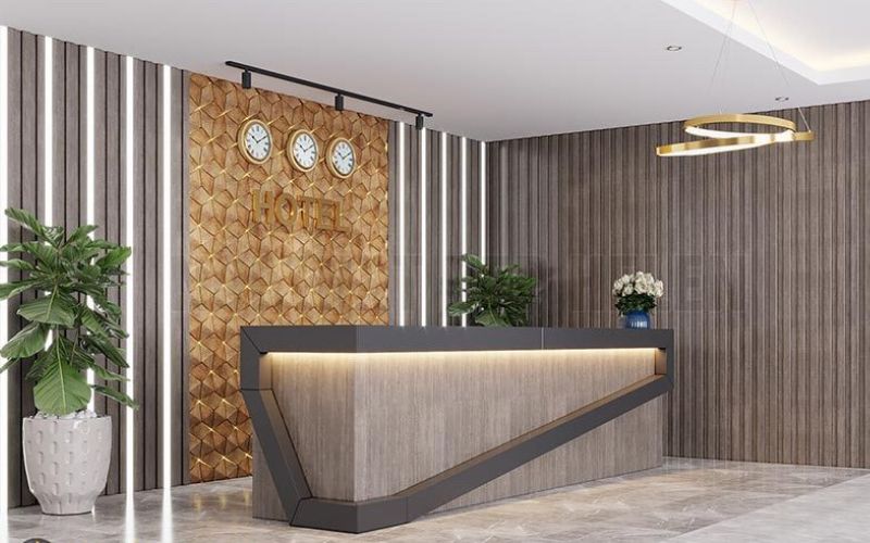 Thi công quầy lễ tân chuyên nghiệp tại Hồ Chí Minh với Oha Decor 1 Thi công quầy lễ tân chuyên nghiệp tại Hồ Chí Minh với Oha Decor