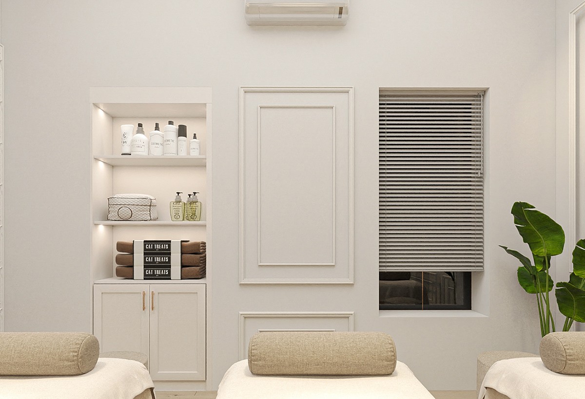 Mô tả: Thi công spa HCM với phong cách hiện đại, tạo cảm giác thư thái. Thi công spa HCM hiện đại và cao cấp