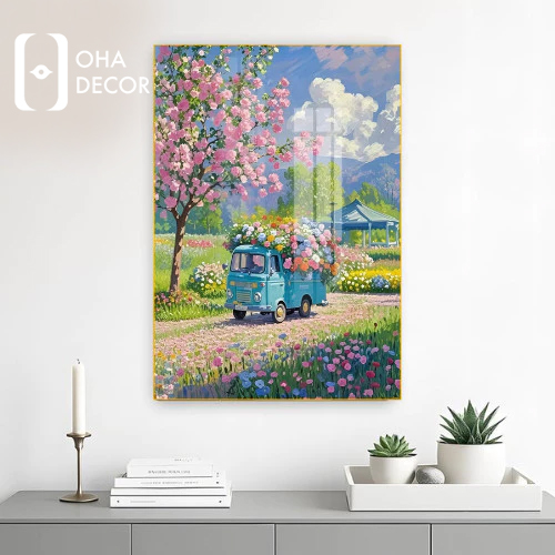 5 Mẫu Tranh Lụa 3D Phong Cảnh Hải Phòng Tôn Vinh Không Gian Sống Đẳng Cấp 3 tranh lụa 3d