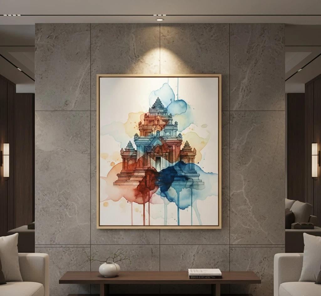 Tranh lụa hiện đại Nha Trang