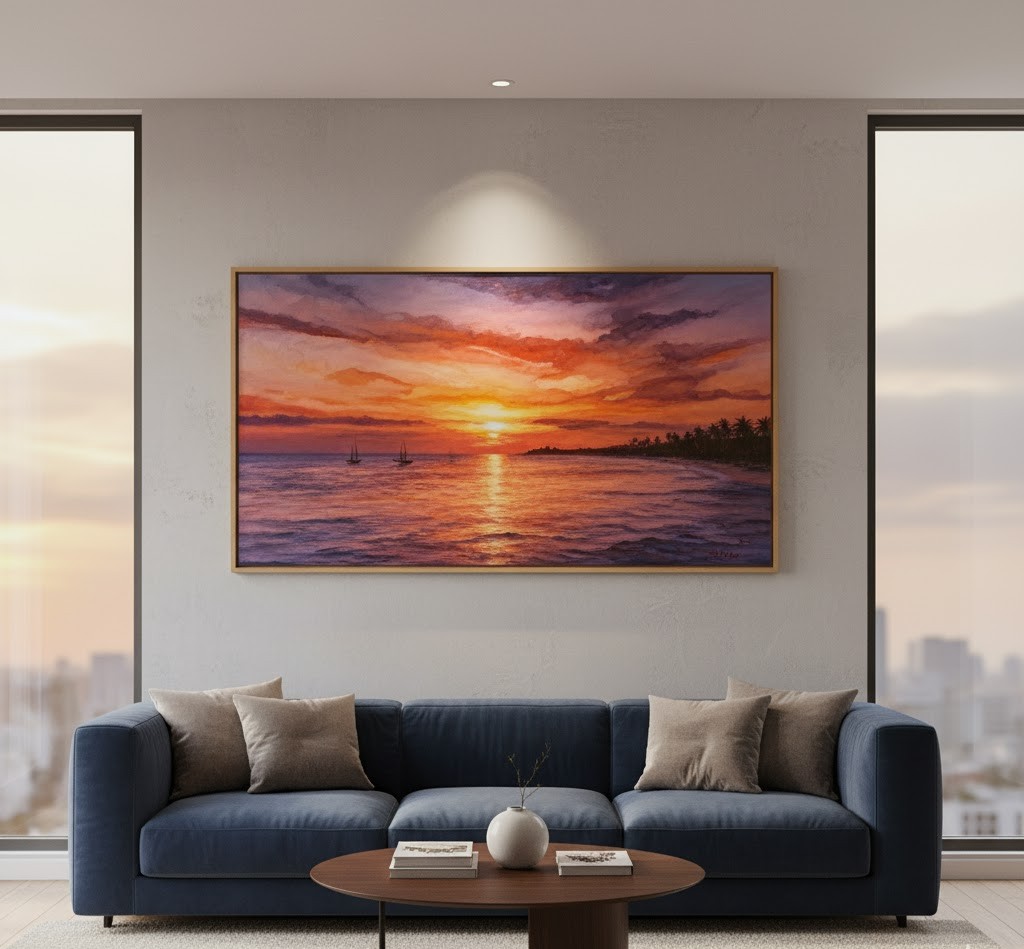 Mô tả: Tranh lụa hiện đại Nha Trang với cam kết chất lượng, bảo hành dài hạn Tranh lụa hiện đại Nha Trang