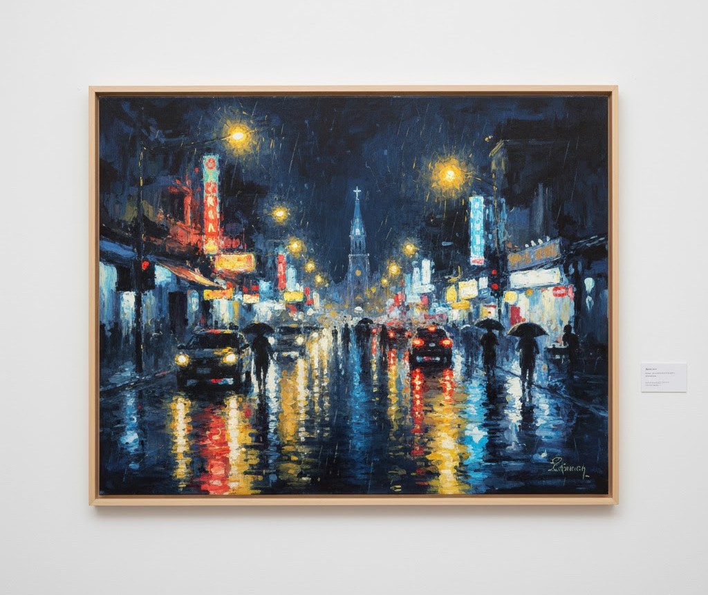 Mô tả: Tranh lụa hiện đại Nha Trang với phong cách trừu tượng sang trọng Tranh lụa hiện đại Nha Trang