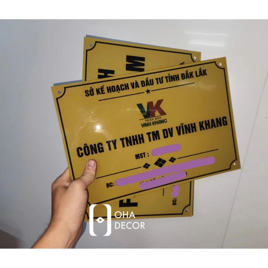 In trên mica biển bảng Ninh Bình 