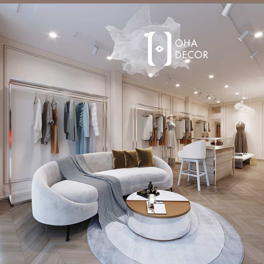 Dự án shop quần áo đã hoàn thiện Oha Decor – nội thất chuẩn sang trọng, trải nghiệm khách hàng tối ưu 5 thi công