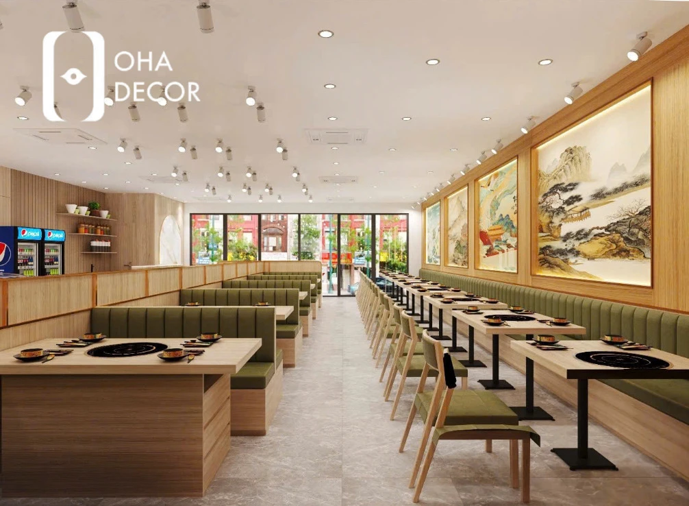 thi công nhà hàng quán ăn Hà Nội