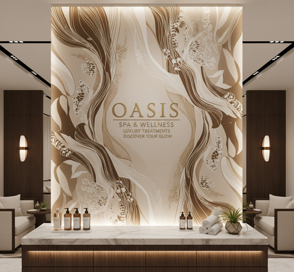 in UV kính quảng cáo showroom Quảng Trị