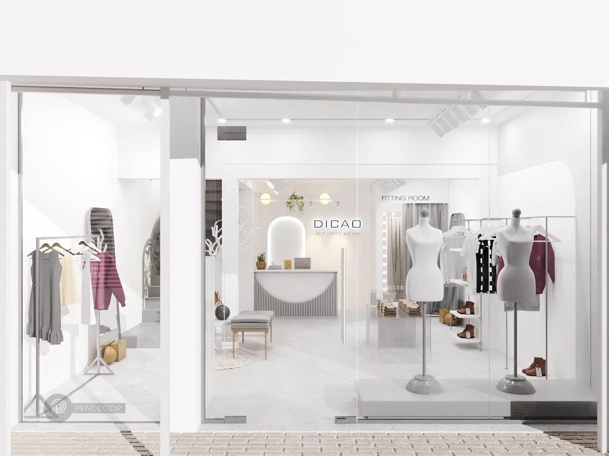Mẫu thiết kế shop quần áo hot 2025 – 2026 Đà Nẵng – Xu hướng thời trang kết hợp không gian 6 Tư vấn và khảo sát mặt bằng thực tế