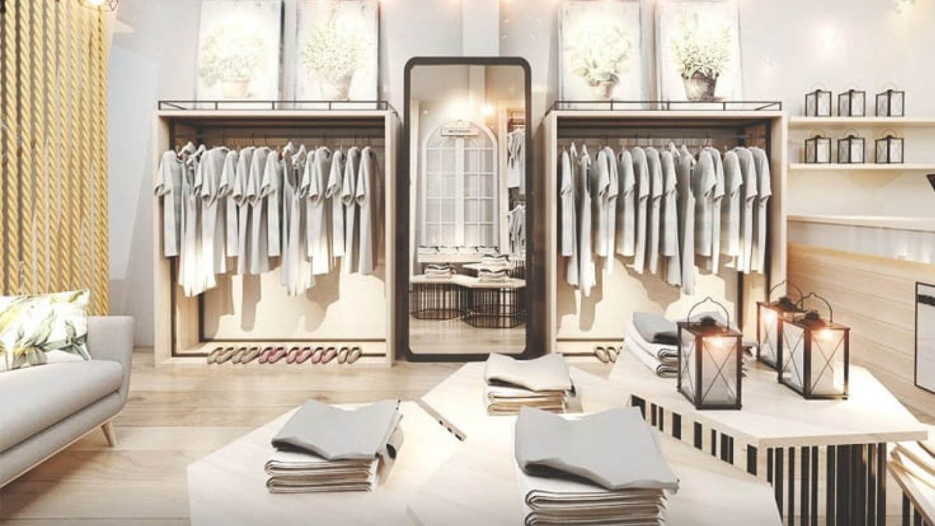 Thi công cửa hàng thời trang Huế năm 2025 – Ý tưởng nội thất thông minh, tối ưu diện tích 6 Thi công cửa hàng thời trang Huế năm 2025