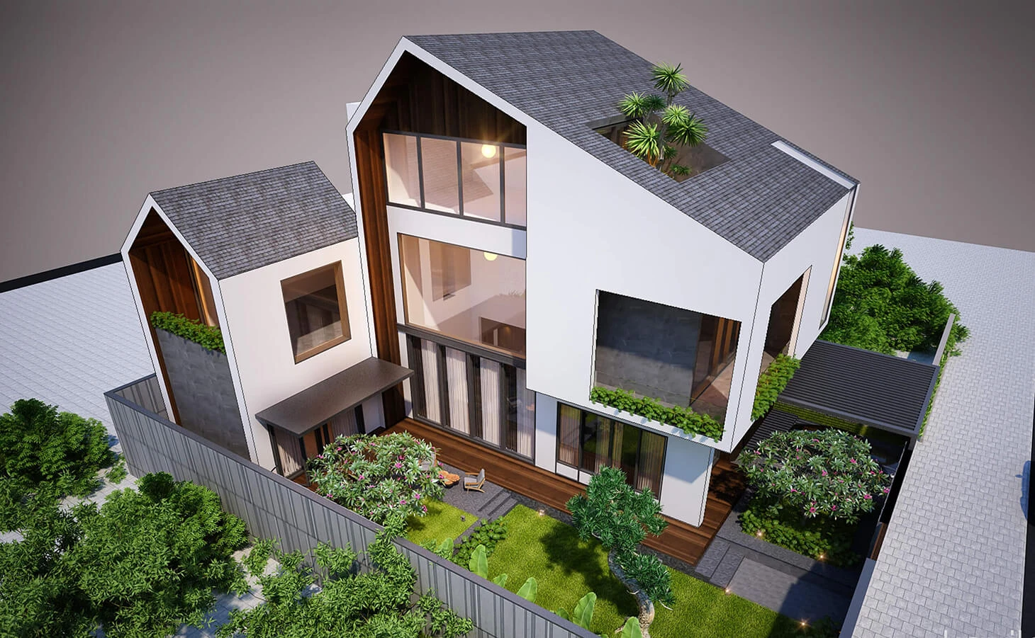 Thi Công Nhà Mái Lệch Hà Nội 2025