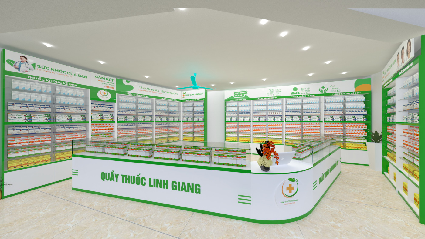 Thi công nhà thuốc TP. Hồ Chí Minh năm 2025