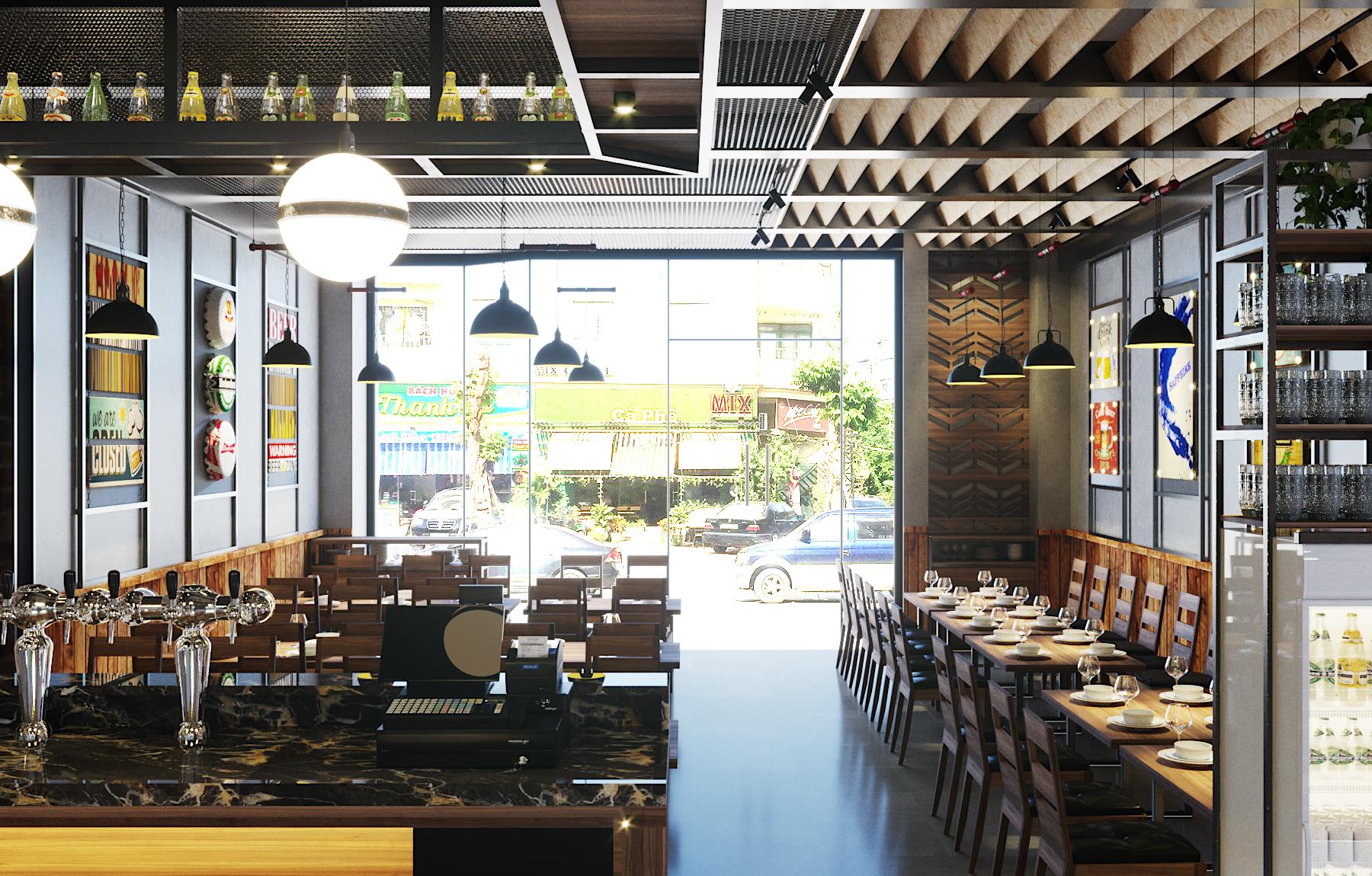 Thi Công Nội Thất Nhà Hàng Giá Rẻ Đà Nẵng 2025