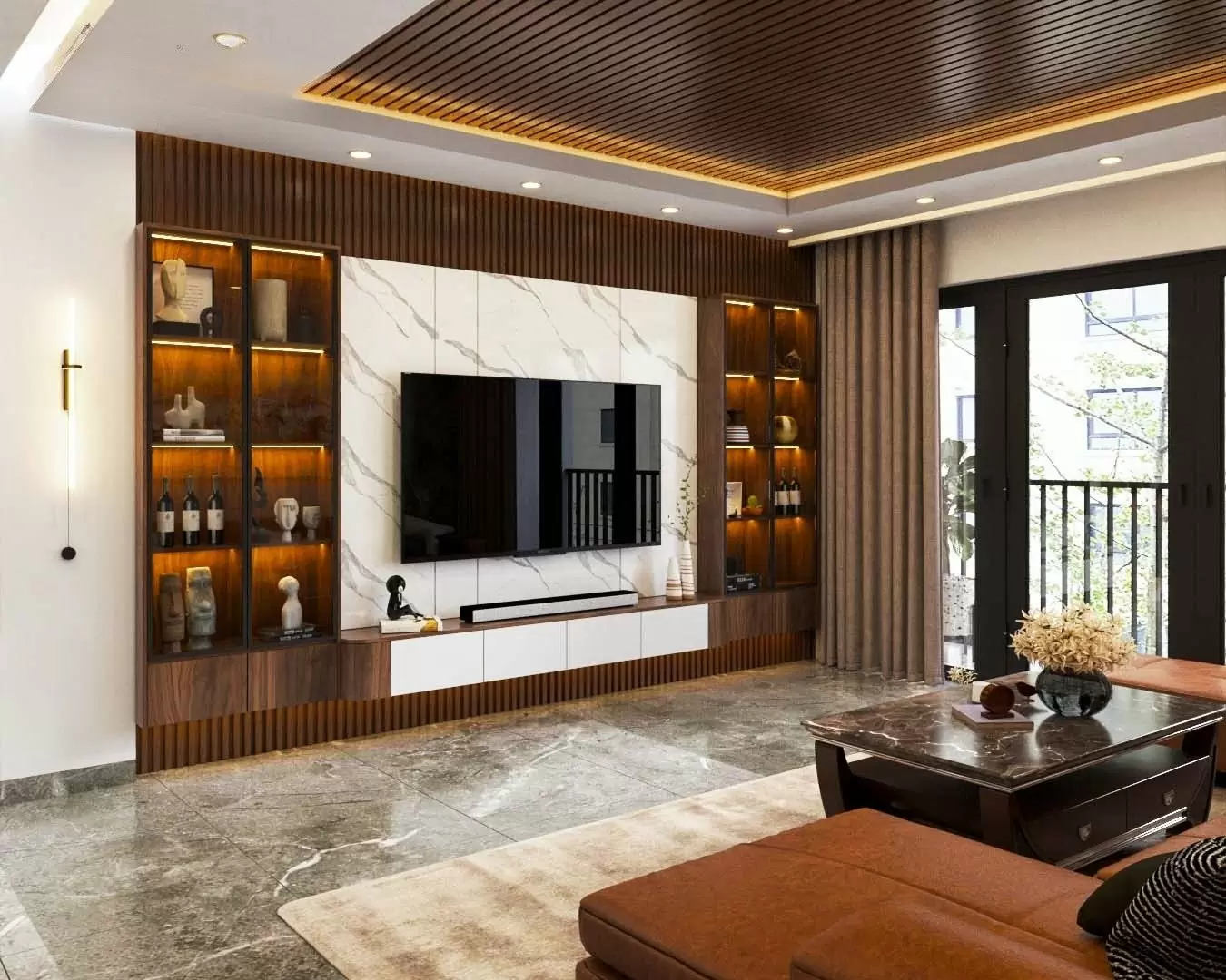 Thi công nội thất phòng khách giá rẻ Quảng Bình năm 2025 – Giải pháp tối ưu cho mọi gia đình 7 Thi công nội thất phòng khách giá rẻ Quảng Bình năm 2025