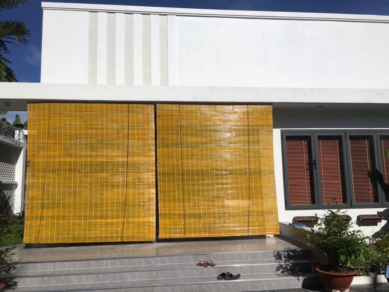 thi công thiết kế mành trúc tiệm cafe Đà Nẵng