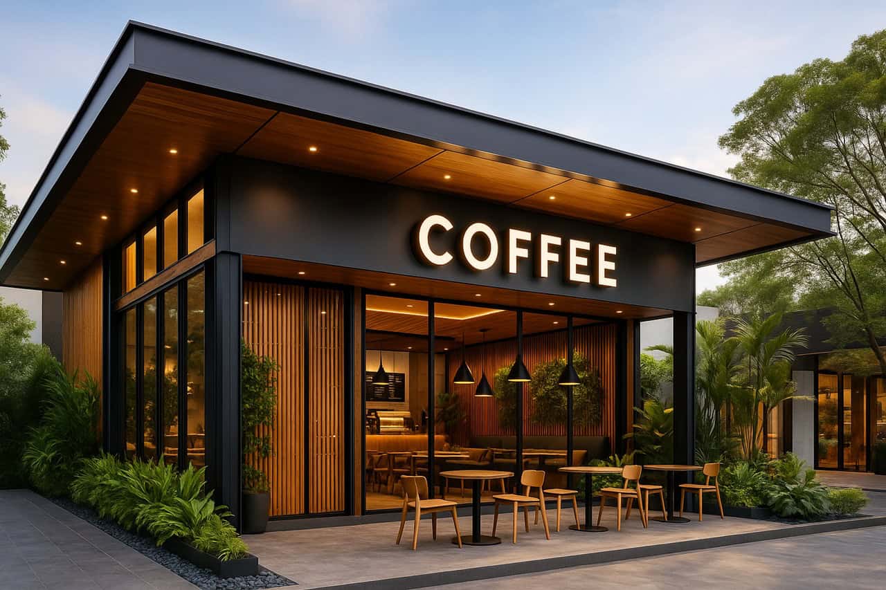 Thi công thiết kế quán cafe Huế năm 2025