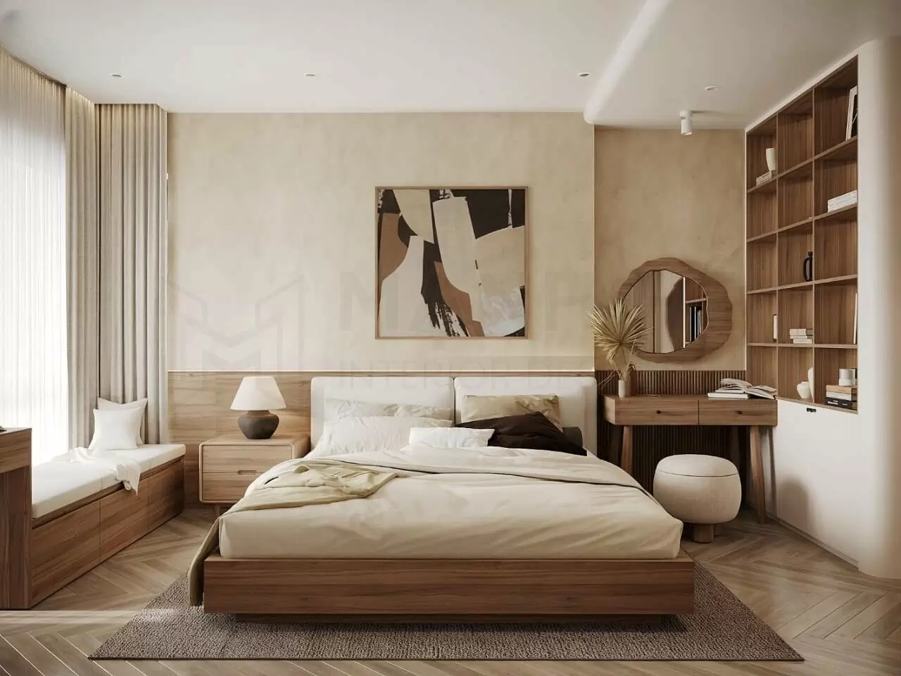 Thiết kế phòng ngủ nhỏ tối ưu Huế năm 2025 – Giải pháp lưu trữ thông minh cho không gian hạn chế 2 Thiết kế phòng ngủ nhỏ tối ưu Huế năm 2025