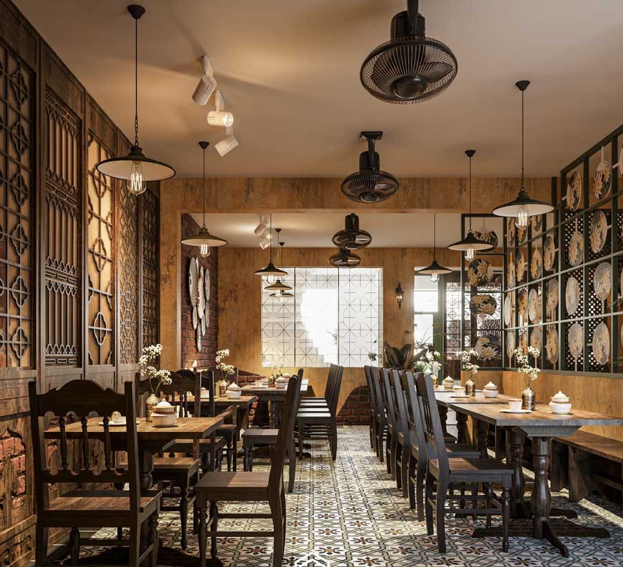 Thiết kế thi công quán ăn nhỏ trọn gói Quảng Ngãi