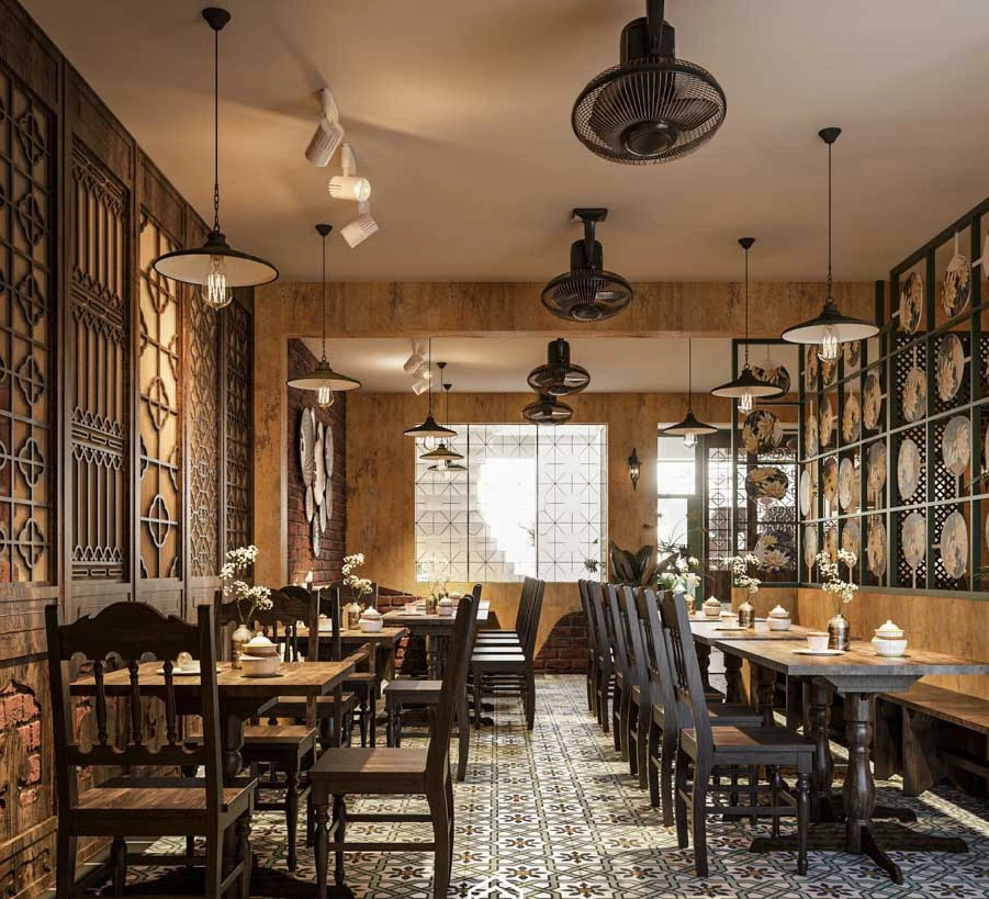 Thiết kế thi công quán ăn nhỏ trọn gói Quảng Ngãi