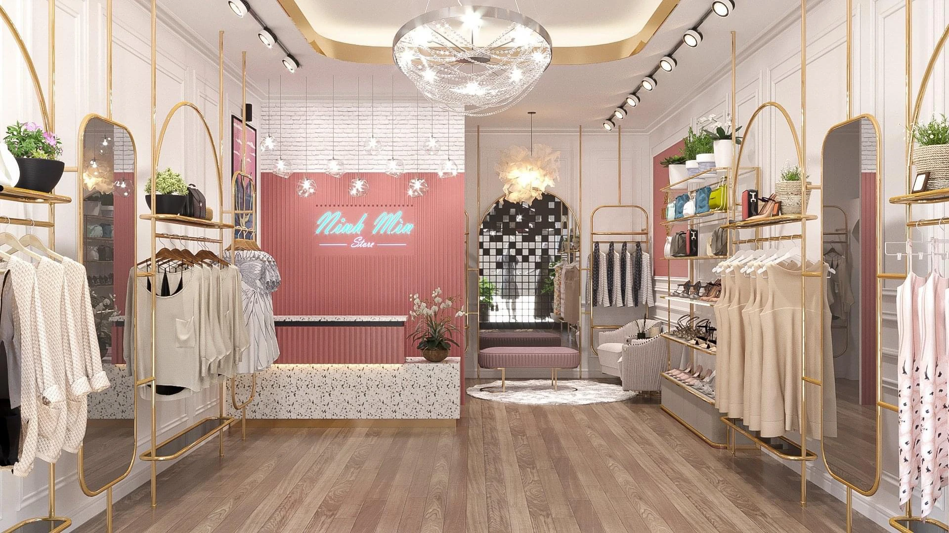 Thiết kế thi công shop thời trang Quảng Bình 2025