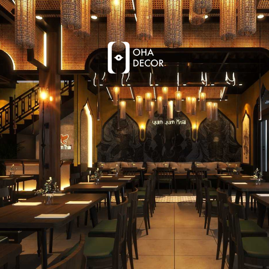 Thi công nhà hàng quán ăn Quảng Ngãi | Giải pháp không gian chuyên nghiệp 6 tu quan ao go go do 1 2