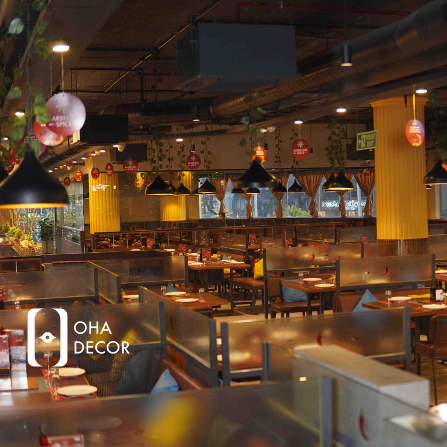 thi công nhà hàng lẩu nướng Quảng Ngãi