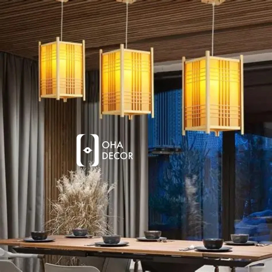 Tấm tre decor trần quán ăn, quán cafe Đà Nẵng