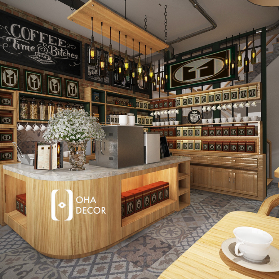 Thiết kế thi công quán cafe Quảng Ngãi