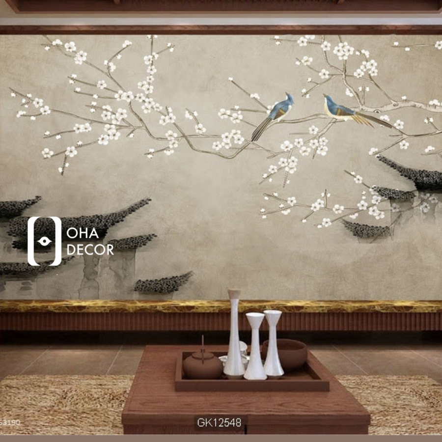 Tranh lụa dán tường 3D Quảng Trị | Sự lựa chọn hoàn hảo cho không gian sống 3 tu quan ao go go do 3 3