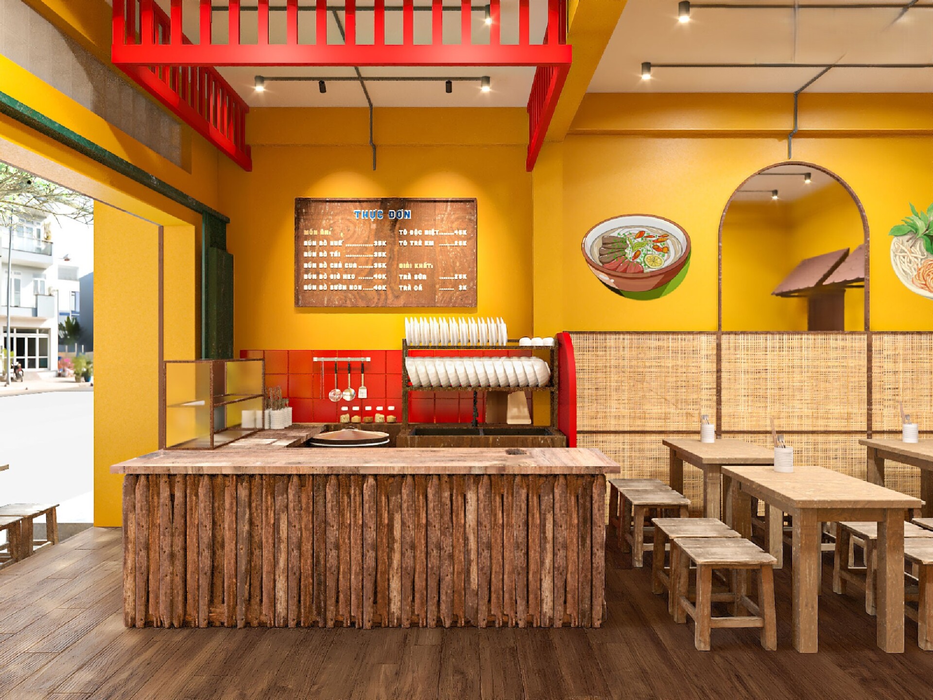 Thiết kế quán Huế 