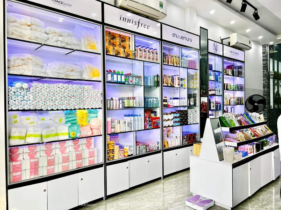 Thiết kế thi công shop mỹ phẩm Hà Nội