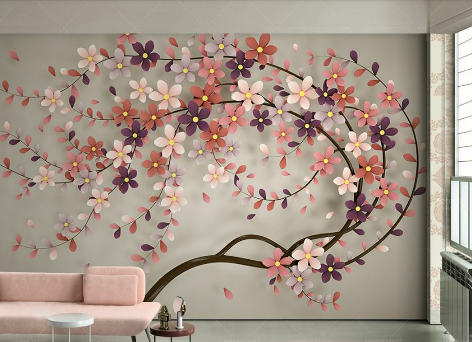 Tranh dán tường vải lụa in UV Đà Nẵng