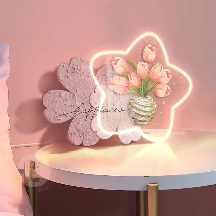 Tranh mica hoa 3D led decor spa Huế