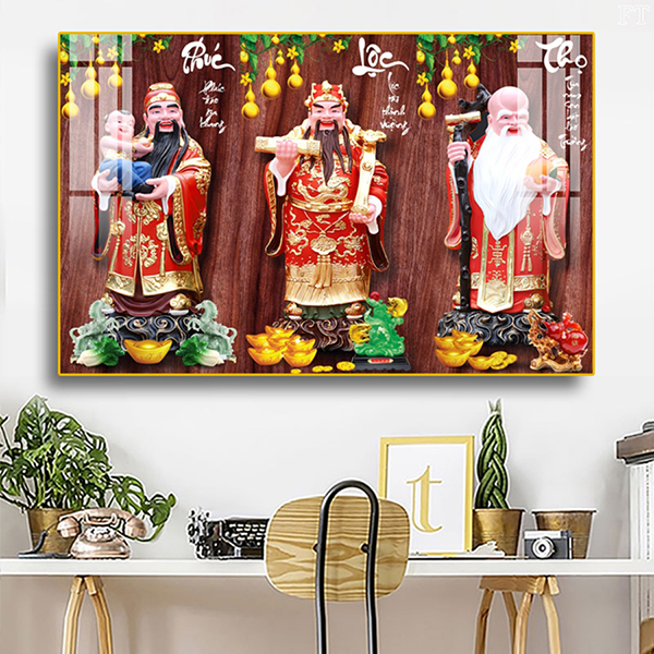 Tranh Tết Cùng Thần Tài Phúc Lộc Thọ Huế – Tạo không khí Tết ấm áp và phồn vinh năm 2026 6 Tranh Tết Cùng Thần Tài Phúc Lộc Thọ Huế