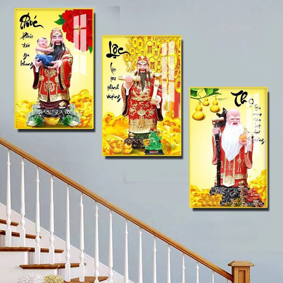 Tranh Tết Cùng Thần Tài Phúc Lộc Thọ Huế – Tạo không khí Tết ấm áp và phồn vinh năm 2026 4 Tranh Tết Cùng Thần Tài Phúc Lộc Thọ Huế