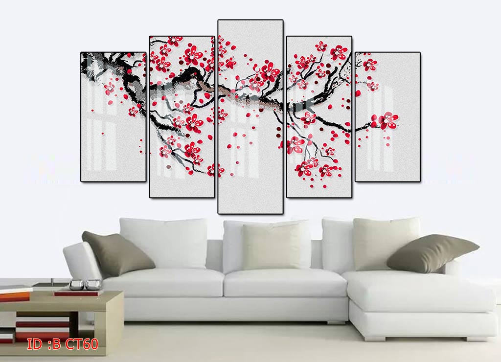 Tranh tết hoa đào tráng gương treo phòng khách Hồ Chí Minh – Xu hướng decor Tết năm 2026 7 Tranh tết hoa đào tráng gương treo phòng khách TP. Hồ Chí Minh