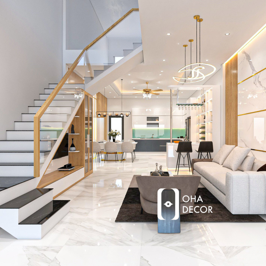 Thiết kế thi công nội thất biệt thự Huế 