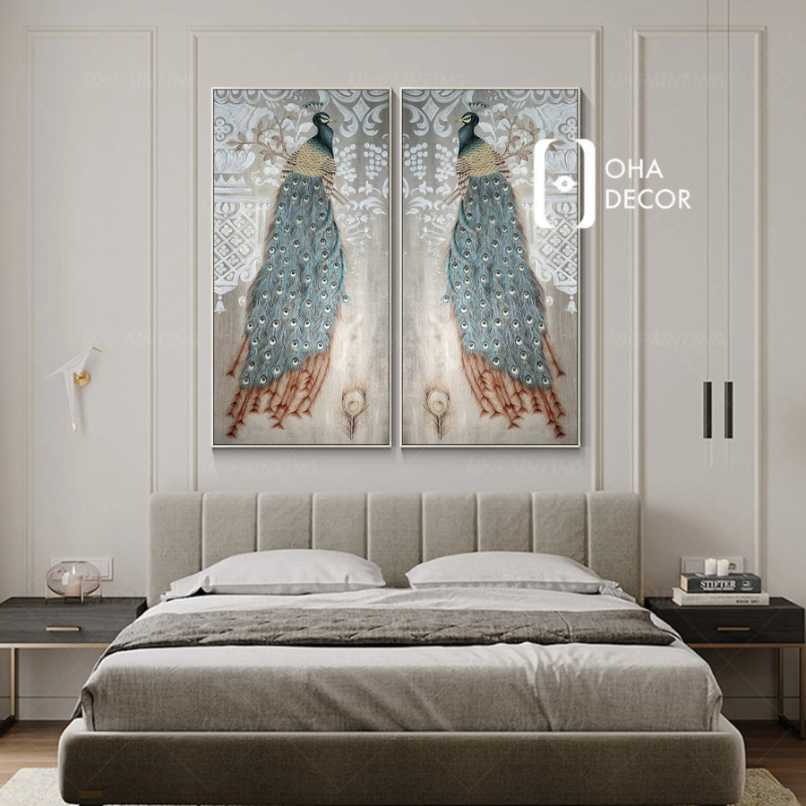 Tranh mặt gương uyên ương phòng ngủ TP. Hồ Chí Minh – Biểu tượng yêu thương nâng tầm không gian sống 2 tu quan ao go go do 3 6