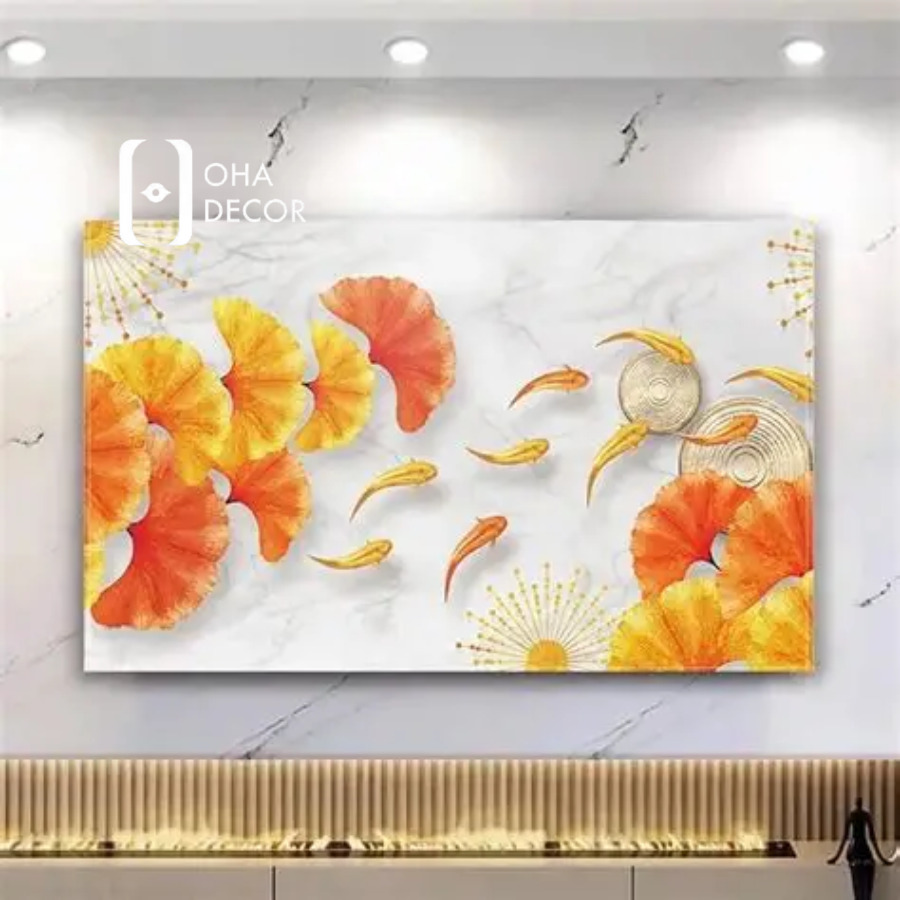 Tranh giả ngọc cao cấp cho phòng khách Huế