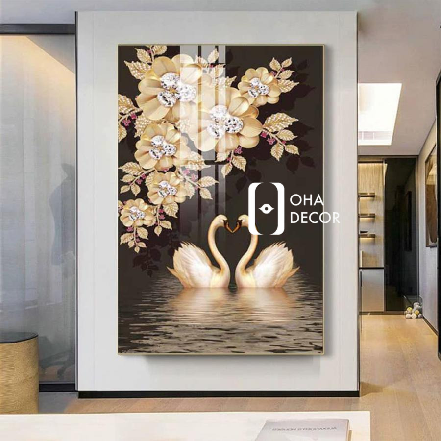 Tranh mặt gương uyên ương phòng ngủ TP. Hồ Chí Minh – Biểu tượng yêu thương nâng tầm không gian sống 1 Tranh mặt gương uyên ương phòng ngủ TP. Hồ Chí Minh