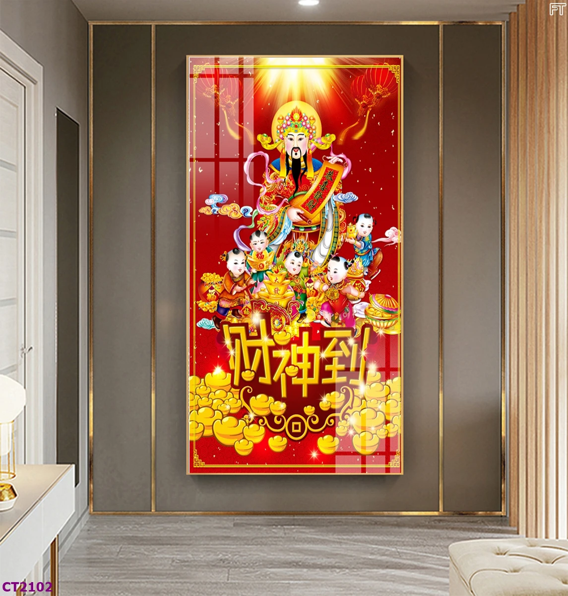 Tranh tráng gương thần tài