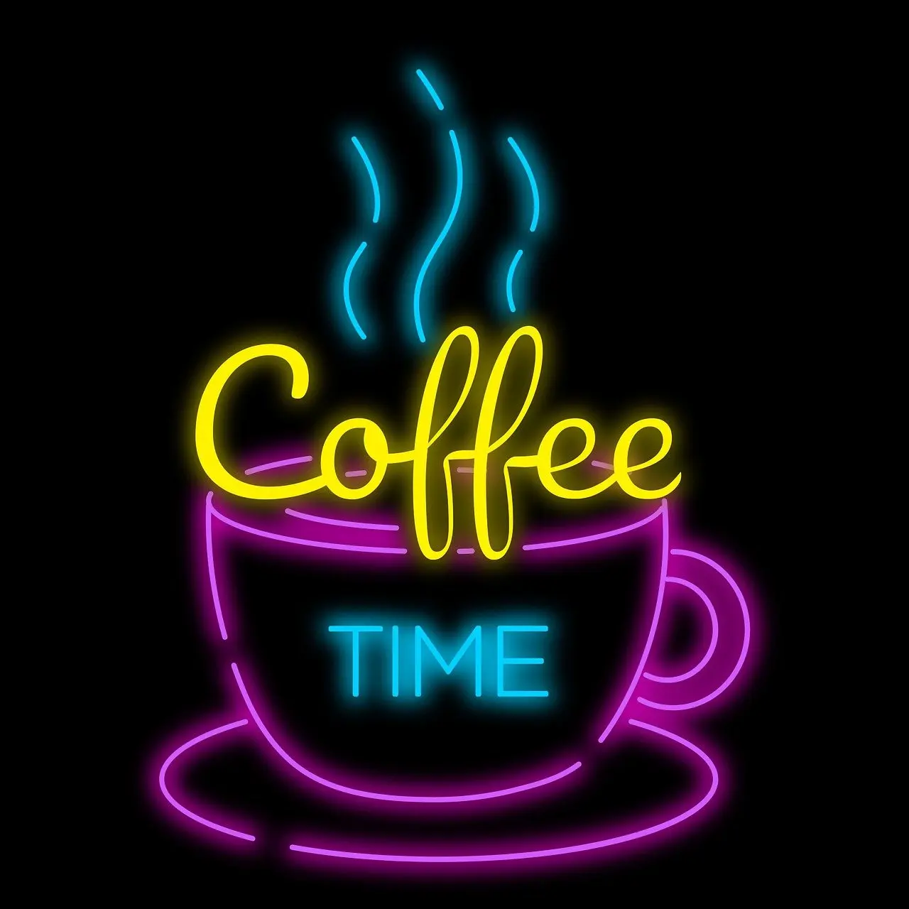Mẫu đèn LED Neon Sign trang trí cho bảng hiệu hộp đèn quán cafe Đà Nẵng phong cách hiện đại.