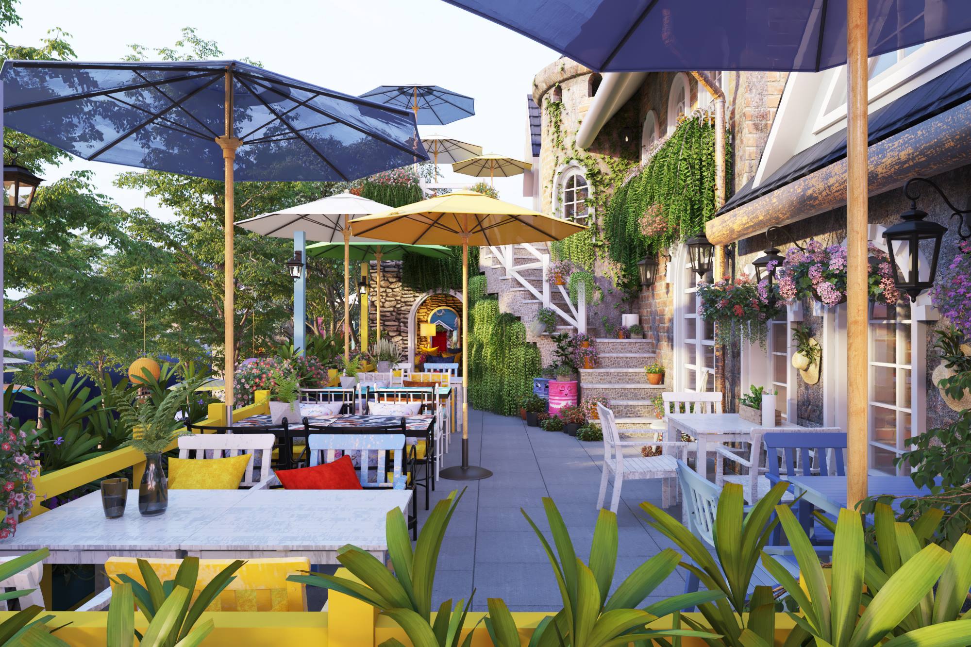 thi-cong-thiet-ke-quan-cafe-nha-vuon-quang-binh