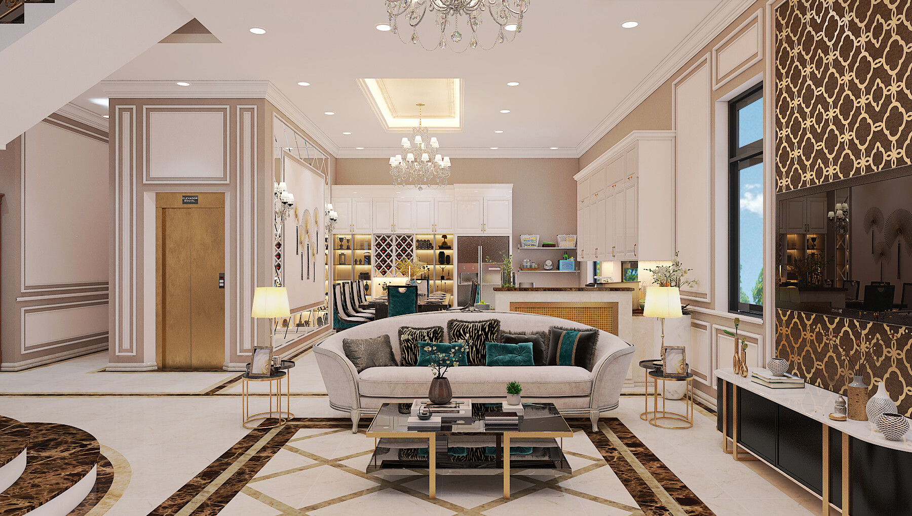 Giải Pháp Thiết Kế Nội Thất Căn Hộ Chung Cư 95m2 Đà Nẵng 2 Thiết kế nội thất căn hộ chung cư 95m2 Đà Nẵng