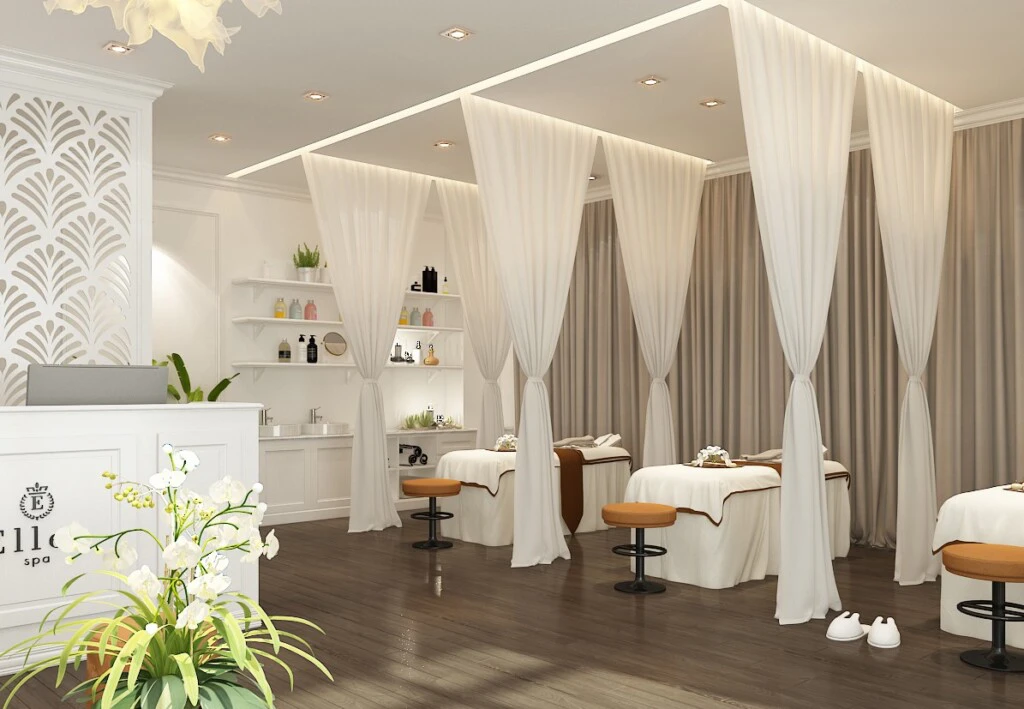trang trí phòng spa nhỏ đẹp